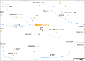 map of Voinskiy