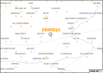 map of Voipreux