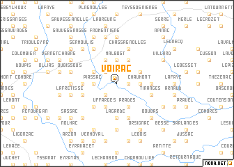 map of Voirac