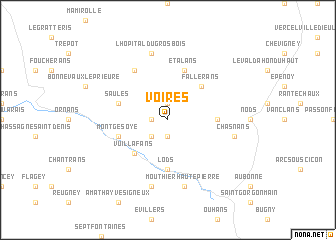 map of Voires