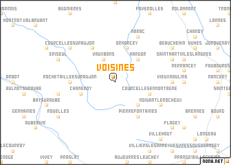 map of Voisines