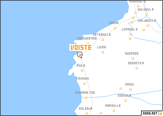 map of Võiste