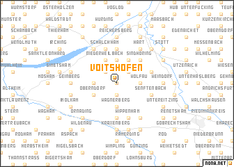 map of Voitshofen