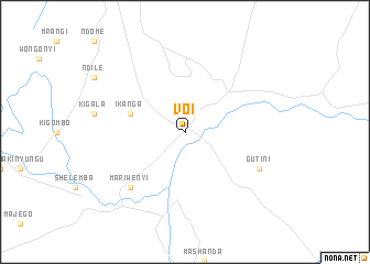 Voi (Kenya) map - nona.net