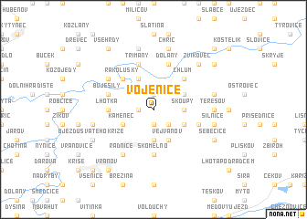 map of Vojenice