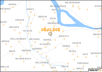 map of Vojilovo