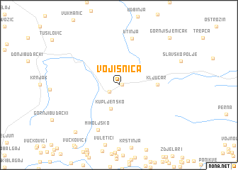 map of Vojišnica