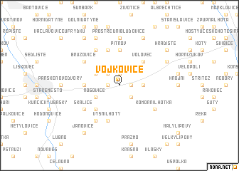 map of Vojkovice