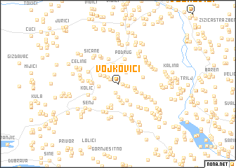 map of Vojkovići