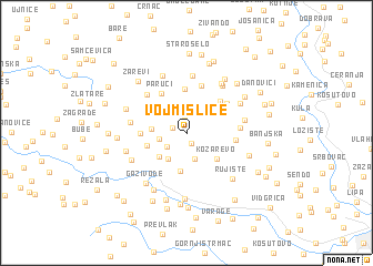 map of Vojmisliće