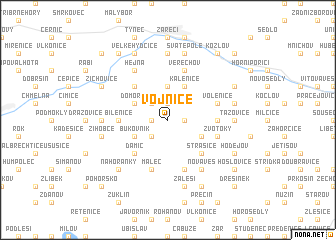 map of Vojnice