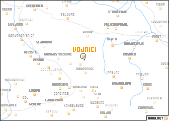 map of Vojnici