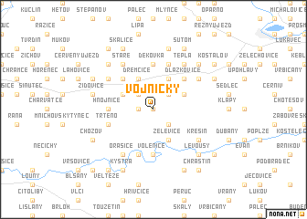 map of Vojničky