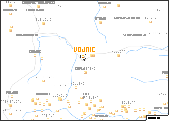 map of Vojnić