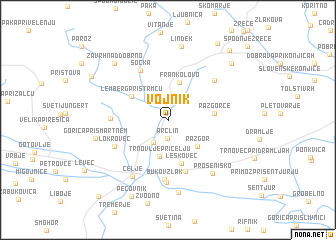 map of Vojnik