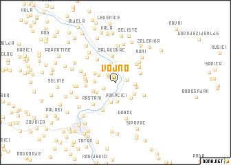 map of Vojno