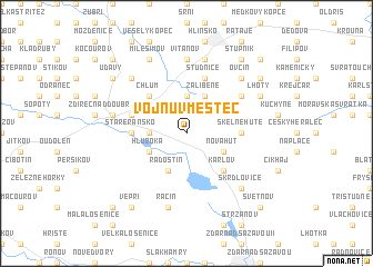 map of Vojnŭv Městec