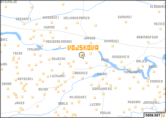 map of Vojskova