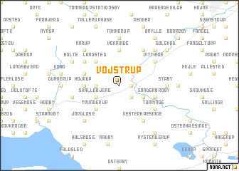 map of Vøjstrup