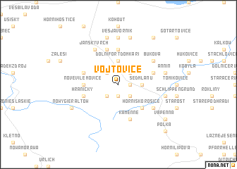 map of Vojtovice