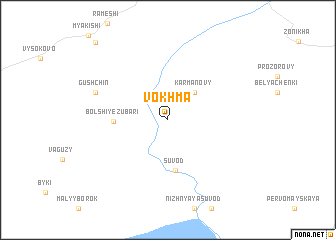 map of Vokhma