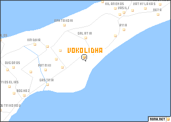 map of Vokolidha