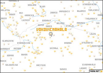 map of Voković Mahala