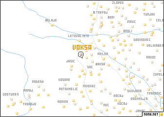 map of Vokša
