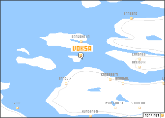 map of Voksa