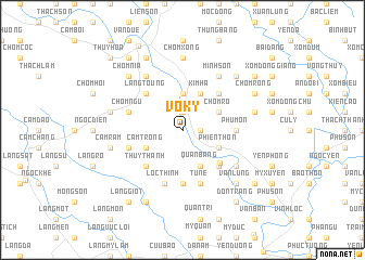 map of Vô Ky