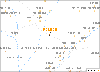 map of Volada