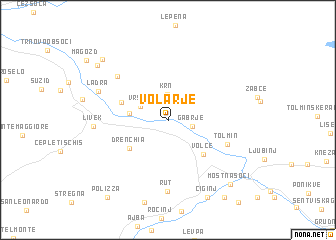 map of Volarje
