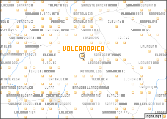 map of Volcán Opico