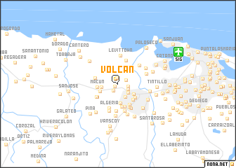 map of Volcan