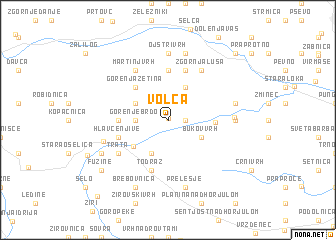 map of Volča