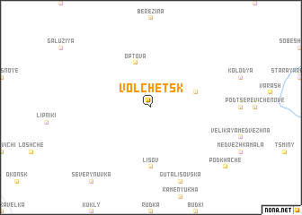 map of Volchetsk