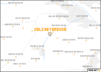 map of Volcheyarovka