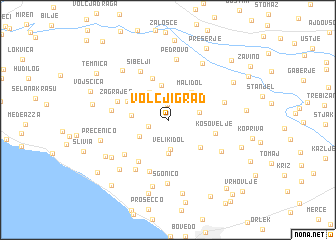 map of Volčji Grad