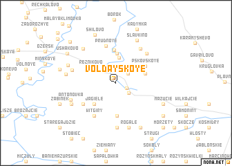 map of Voldayskoye