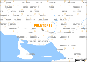 map of Voldtofte