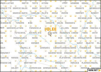 map of Volée