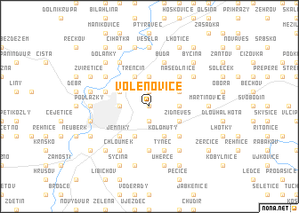 map of Volenovice