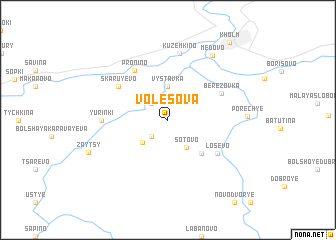 map of Volësova