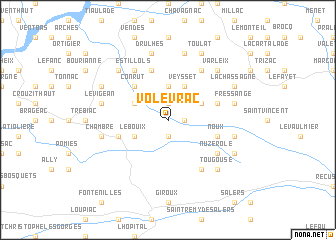 map of Volevrac