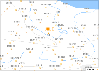 map of Võle