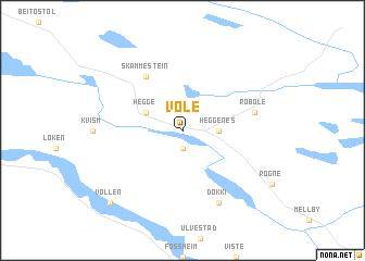 map of Vøle