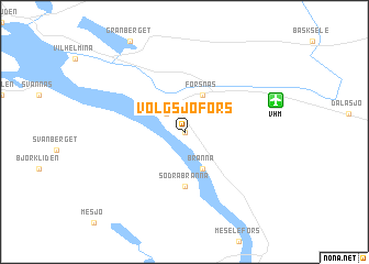 map of Volgsjöfors