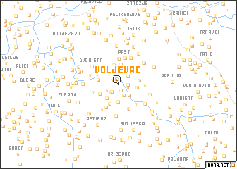 map of Voljevac