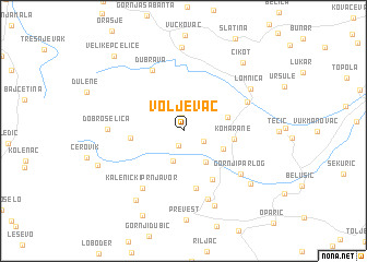 map of Voljevac