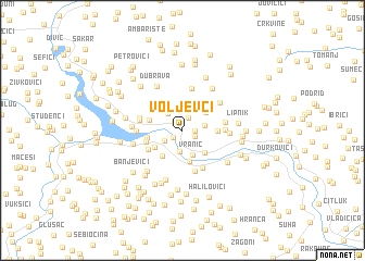 map of Voljevci